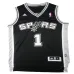 Tracy McGrady. San Antonio Spurs. Noir