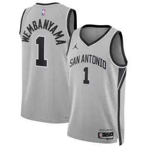 Maglia Swingman degli San Antonio Spurs Victor Wembanyama - Edizione Statement - Grigia