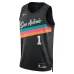 SAS Wembanyama 2025/26 City Edition Schwarzes Trikot