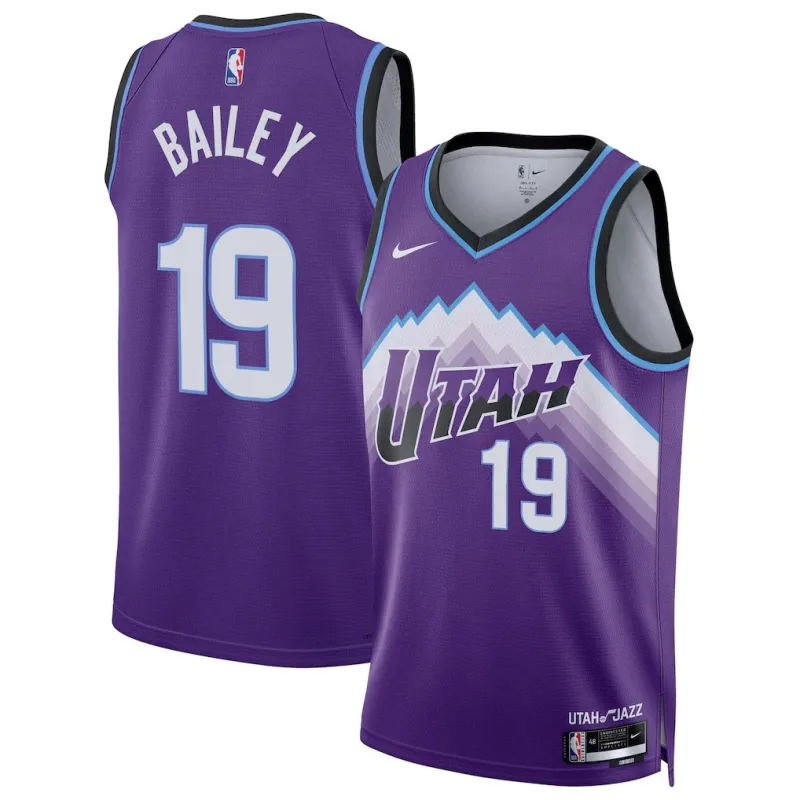 Utah Jazz Ace Bailey Swingman Trikot - Icon Edition - Lila