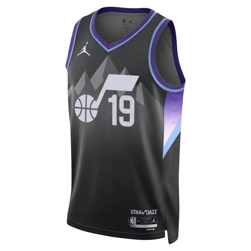 Maillot Swingman des Utah Jazz Ace Bailey - Version Statement - Noir