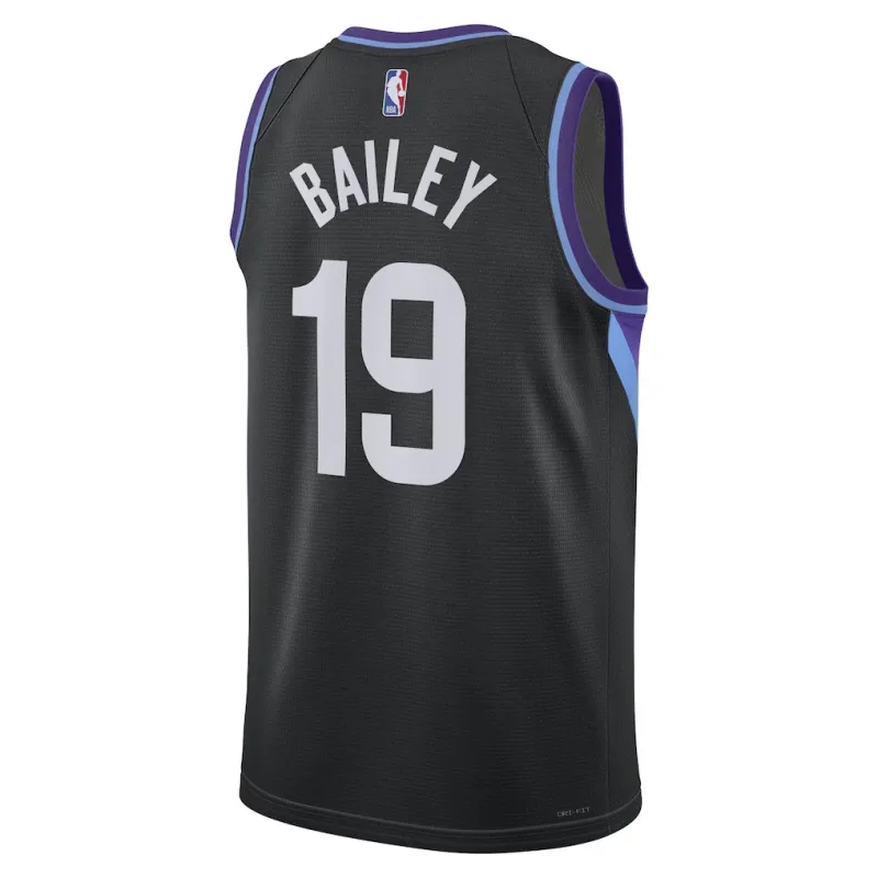 Maillot Swingman des Utah Jazz Ace Bailey - Version Statement - Noir