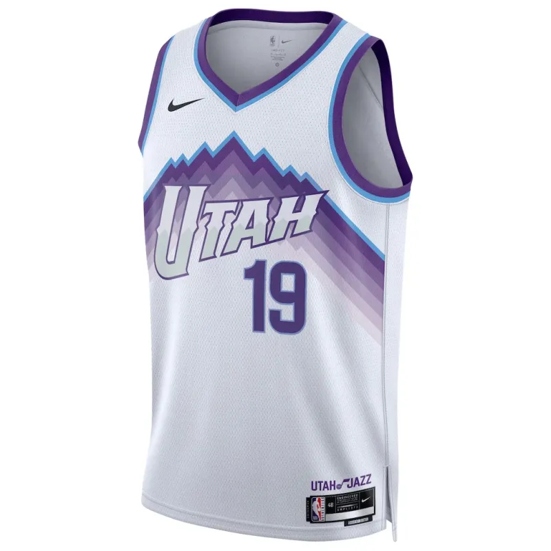 Maillot Swingman des Utah Jazz Ace Bailey - Version Association - Blanc