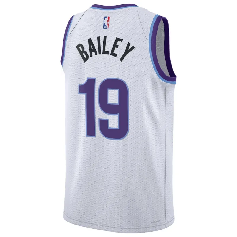 Maillot Swingman des Utah Jazz Ace Bailey - Version Association - Blanc