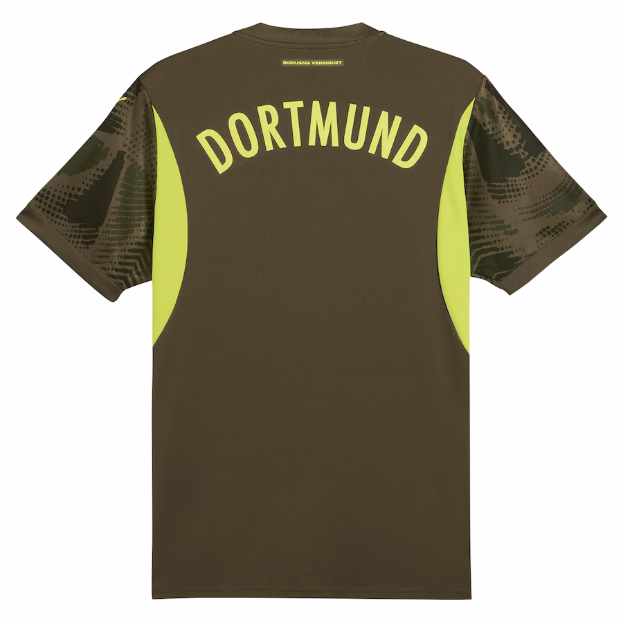 Borussia Dortmund 2024/25 short - sleeved goalkeeper's jersey, olive color
