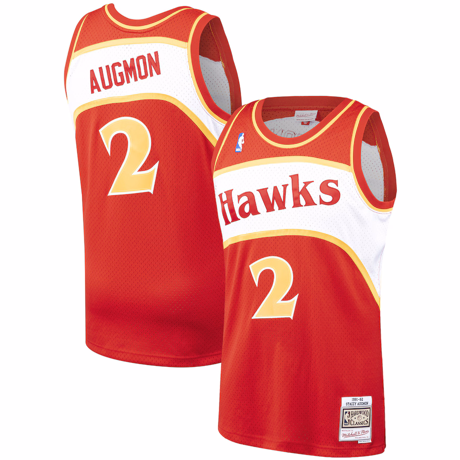 Camiseta Stacey Augmon Atlanta Hawks Mitchell & Ness 91/92 Retro