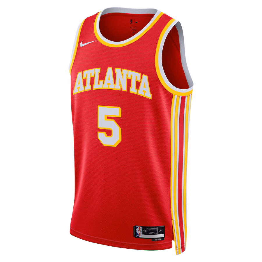 Dejounte Murray, Camiseta Swingman unisex de los Atlanta Hawks - Edición Ícono - Rojo