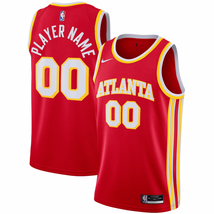 Atlanta Hawks Maglia personalizzata Swingman 2020/21 - Edizione Icona - Rosso