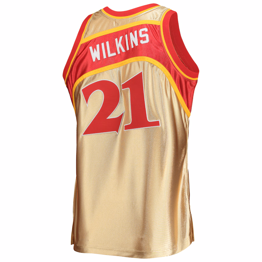 Dominique Wilkins Hawks Mitchell & Ness 75. Jubiläum 1986/87 HWC Trikot