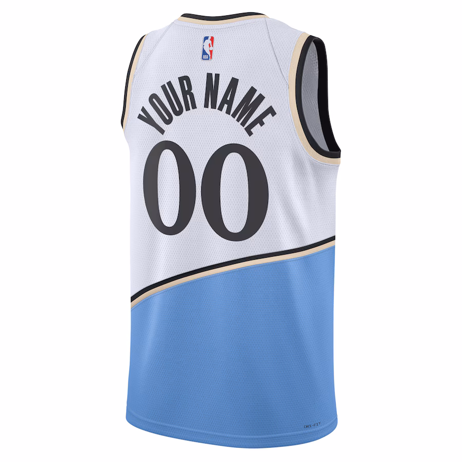 Atlanta Hawks Maillot Swingman personnalisé 2024/25 uni-sexe - Édition Ville - Blanc