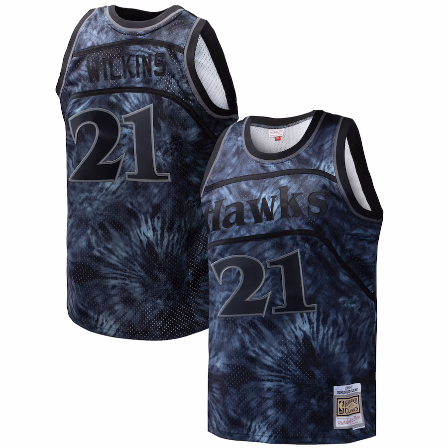Canotta Basket Dominique Wilkins Hawks Mitchell & Ness 1986/87 Retro