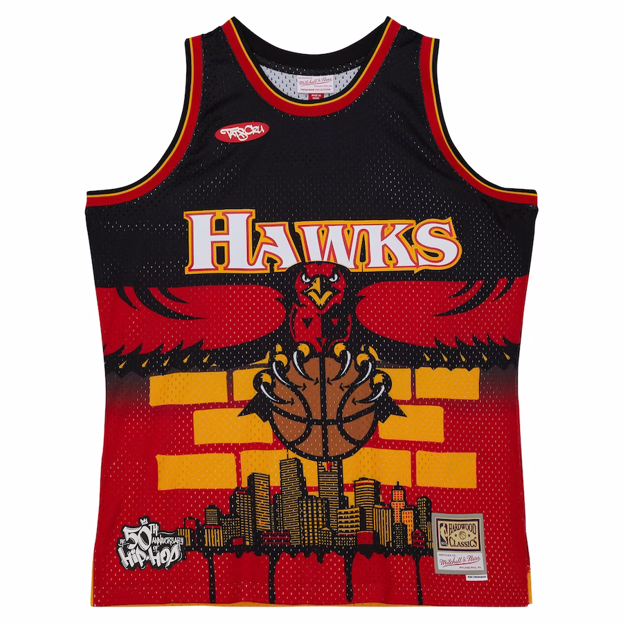 Maillot Atlanta Hawks Mitchell & Ness x Tats Cru Hardwood Classics (Fashion)