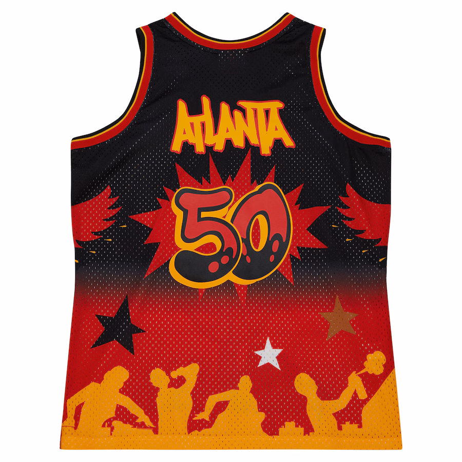 Maillot Atlanta Hawks Mitchell & Ness x Tats Cru Hardwood Classics (Fashion)