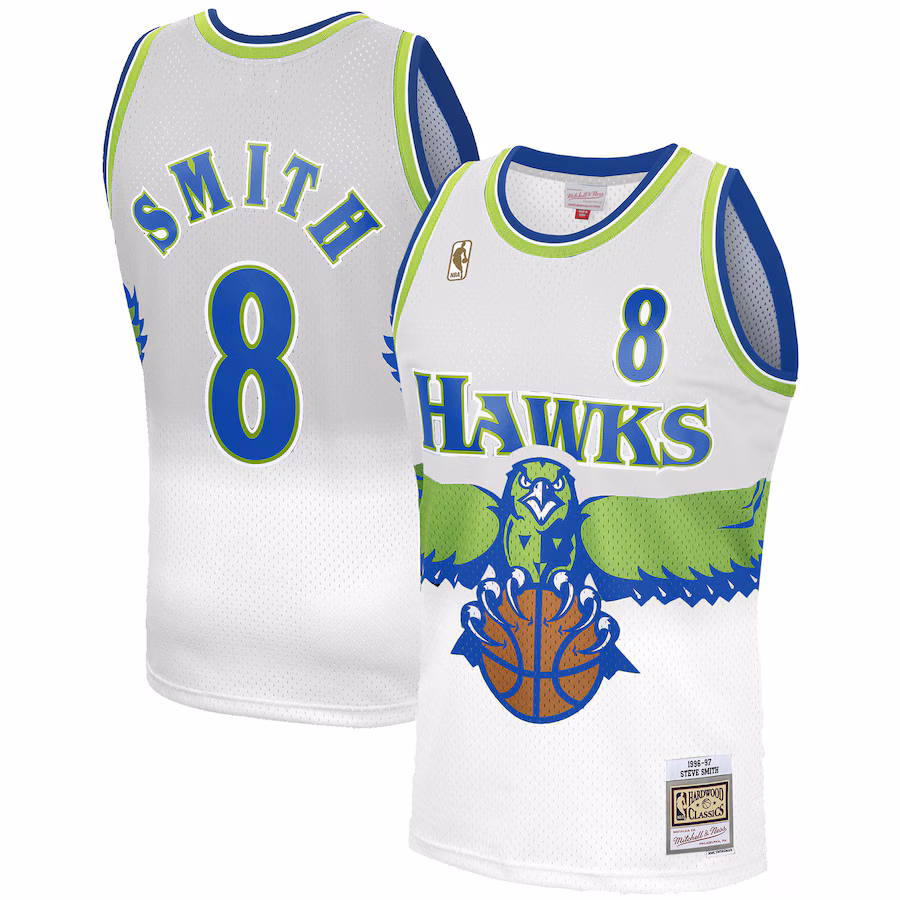 Canotta Basket Steve Smith Hawks Mitchell & Ness Reload 3.0 1996-97