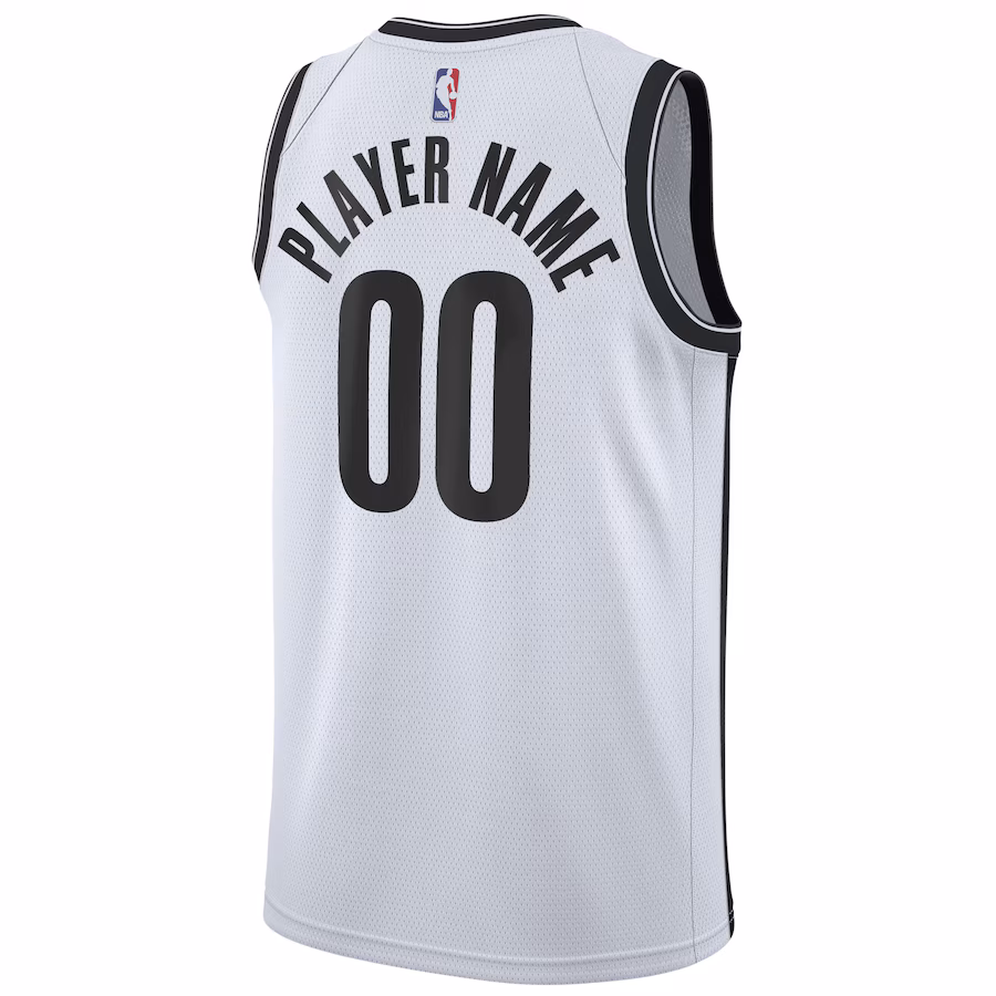 Brooklyn Nets, Swingman maßgefertigtes Jersey der Saison 2020/21 - Association-Edition - Weiß
