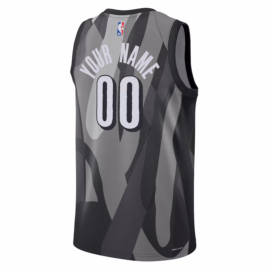 Brooklyn Nets 2024/25 Unisex maßgefertigtes Swingman-Jersey - City-Edition - Grau