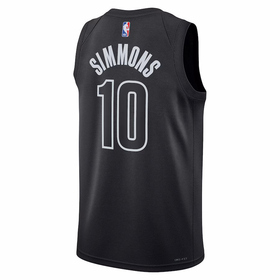 Ben Simmons, Maglia Swingman Unisex dei Brooklyn Nets - Edizione Statement - Nero