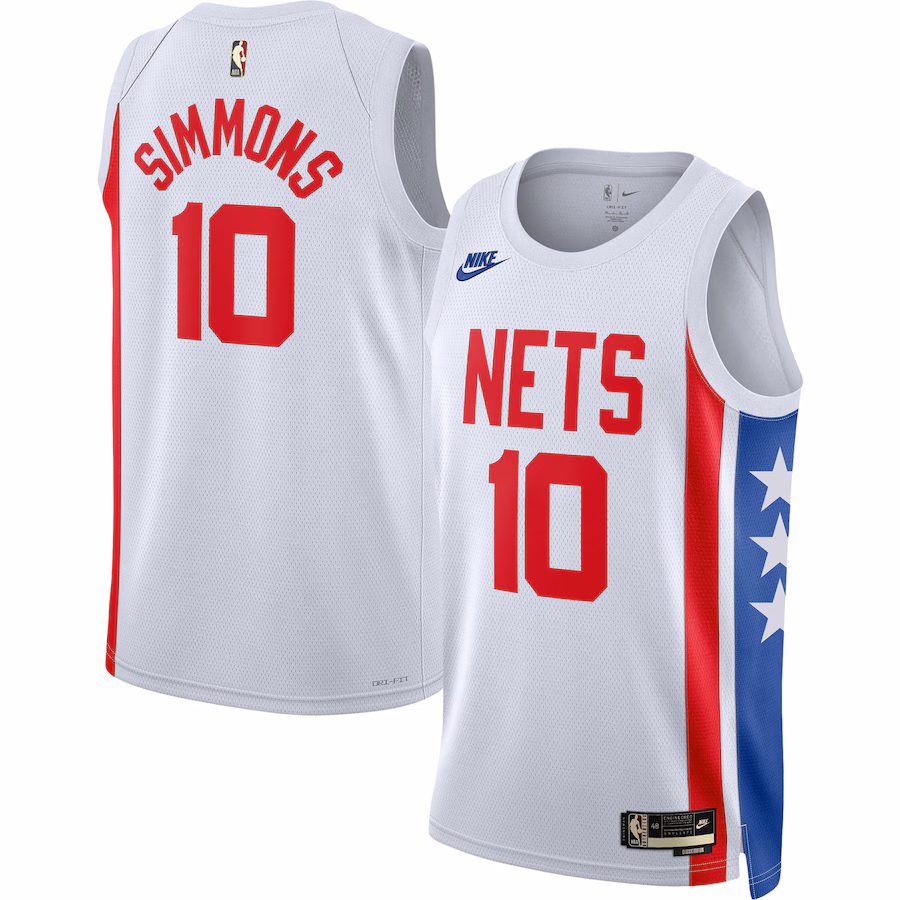 Camiseta Swingman de los Brooklyn Nets de Ben Simmons - Edición Clásica - Blanco