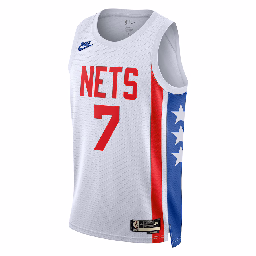Camiseta Swingman de los Brooklyn Nets de Kevin Durant - Edición Clásica - Blanco