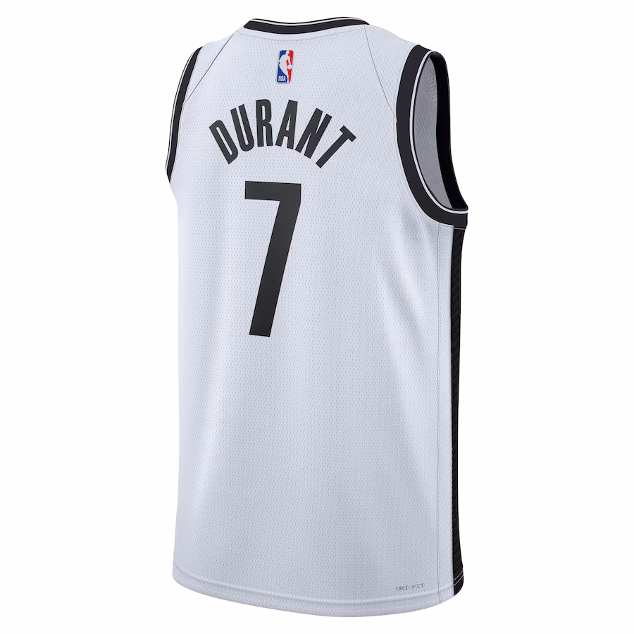 Camiseta Swingman Unisex de los Brooklyn Nets de Kevin Durant - Edición Asociación - Blanco