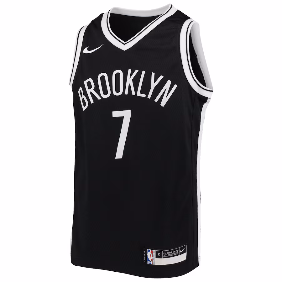 Maillot Swingman pour les jeunes des Brooklyn Nets de Kevin Durant - Édition icône - Noir