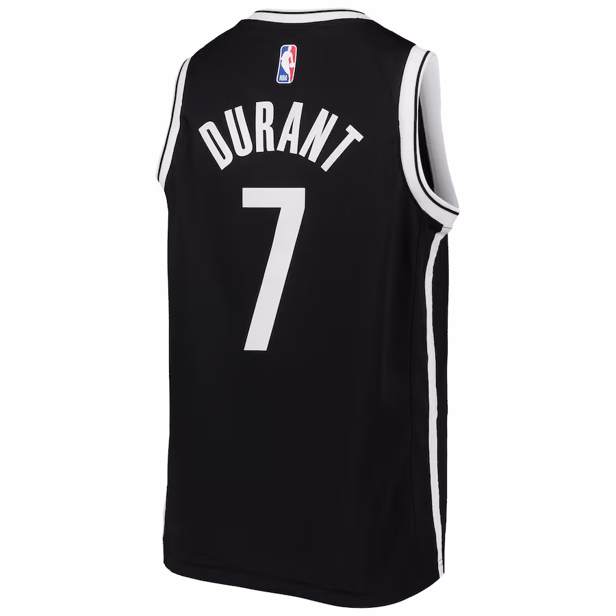 Maillot Swingman pour les jeunes des Brooklyn Nets de Kevin Durant - Édition icône - Noir