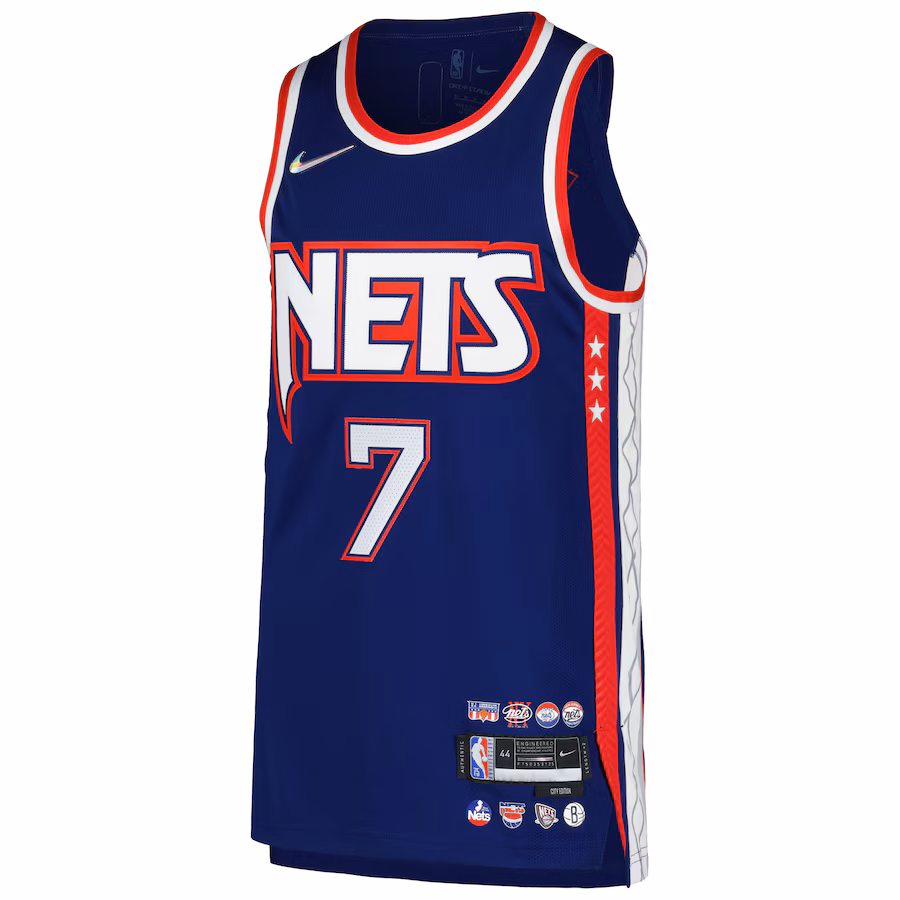 La camiseta de jugador de los Brooklyn Nets de Kevin Durant - Edición Ciudad - Azul