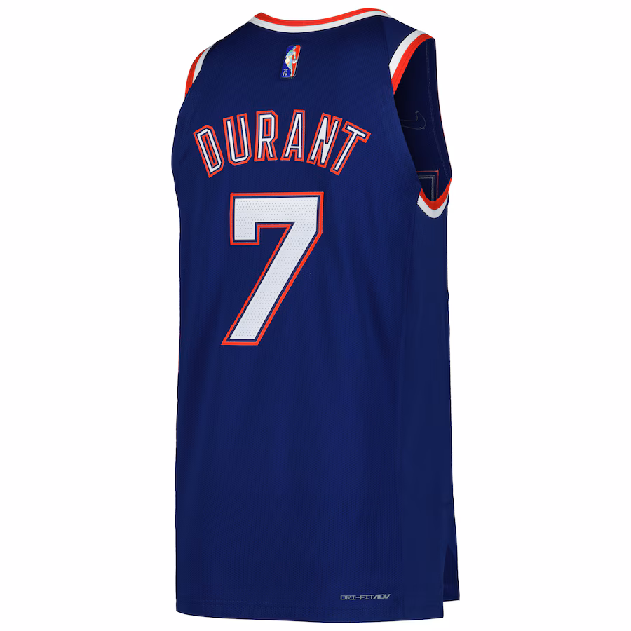 La camiseta de jugador de los Brooklyn Nets de Kevin Durant - Edición Ciudad - Azul