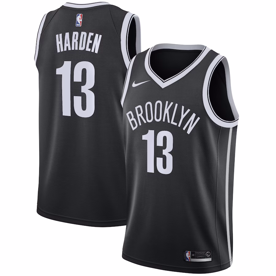 James Harden Brooklyn Nets 2020/2021 Swingman-Jersey - Icon-Edition - Schwarz