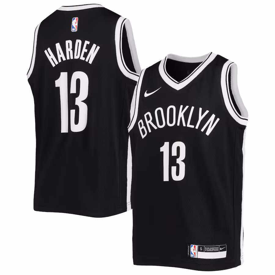 Maglia Swingman per giovani dei Brooklyn Nets di James Harden - Edizione icona - Nero
