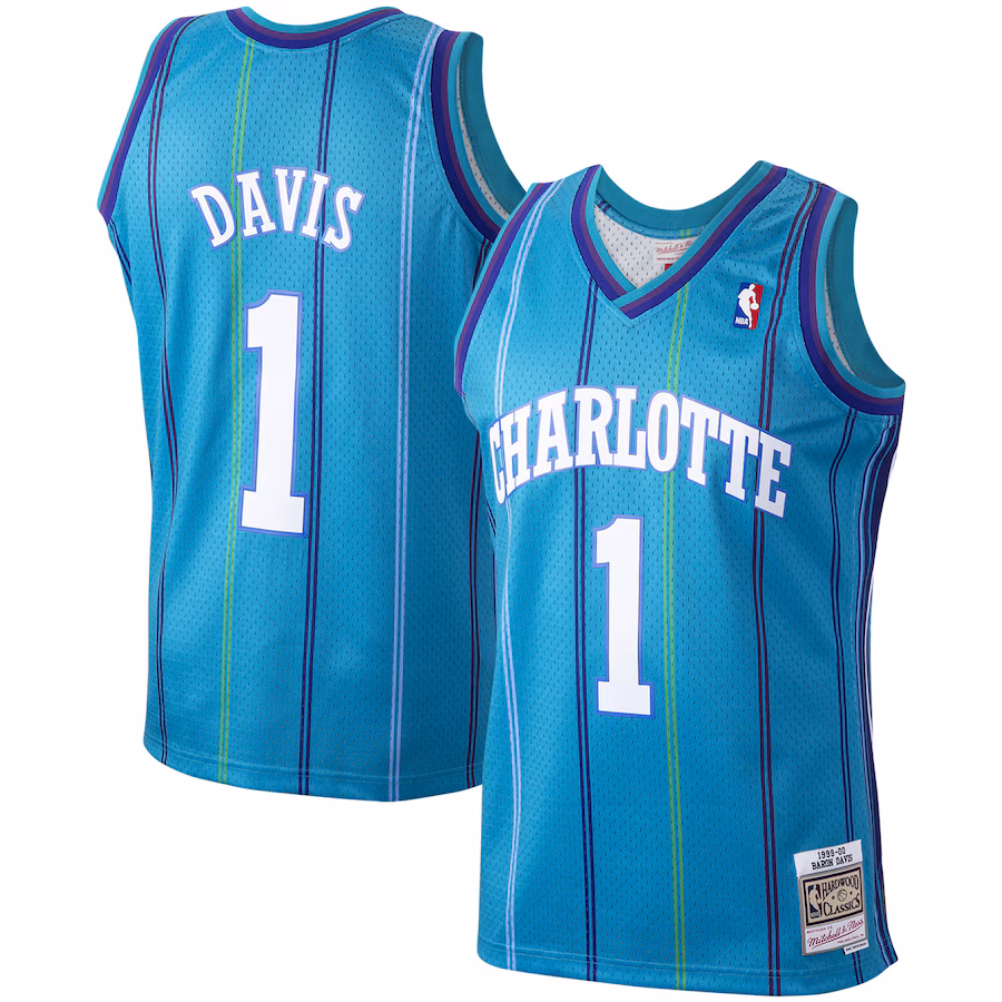 Canotta Basket Baron Davis Charlotte Hornets 1999/00 Mitchell & Ness Retro