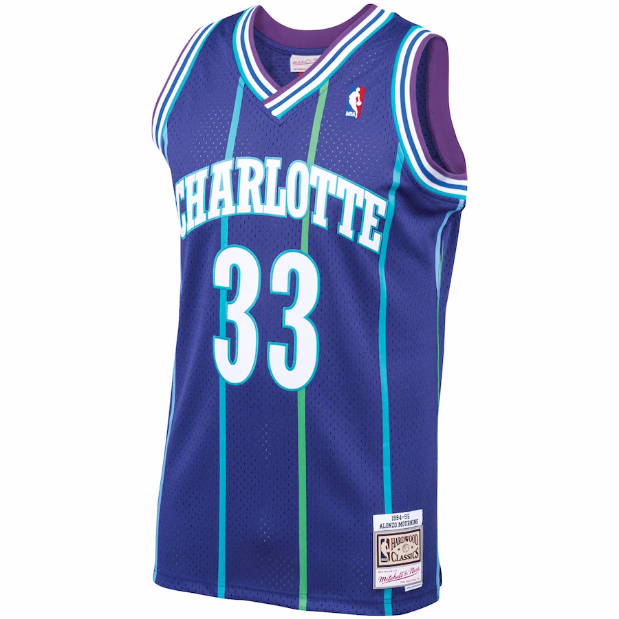 Mitchell & Ness Alonzo Mourning Hornets Retro Trikot 1994/95 - Hardwood Classics