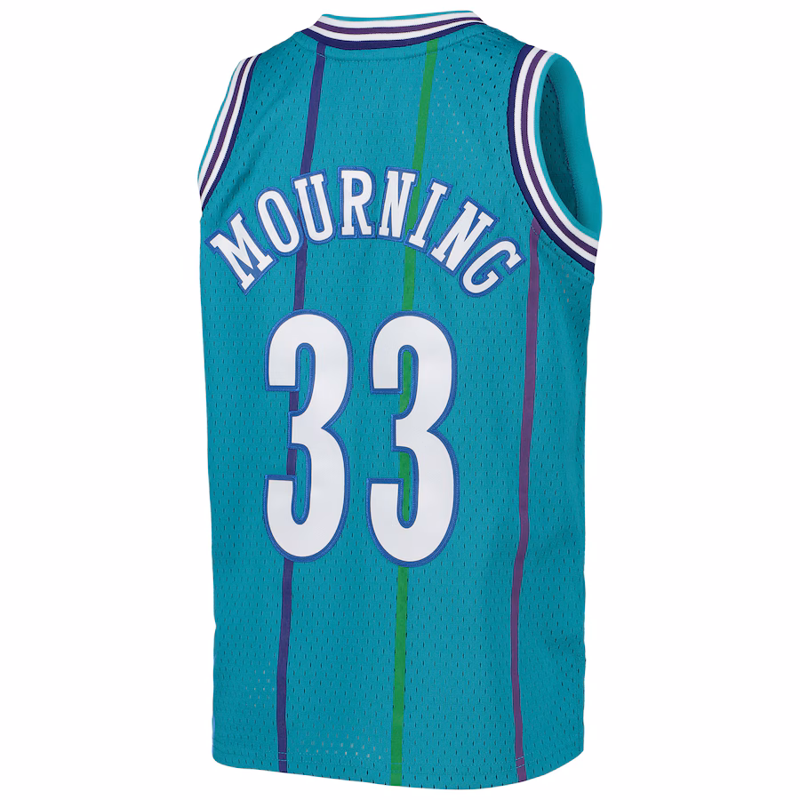 Maillot Alonzo Mourning Charlotte Hornets 1992/93 Mitchell & Ness Hardwood Classics