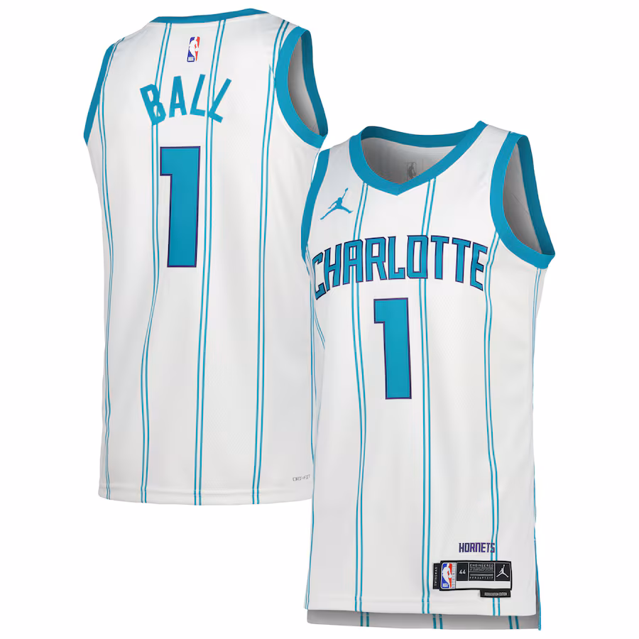 Canotta Basket LaMelo Ball Charlotte Hornets Jordan Association Edition Unisex