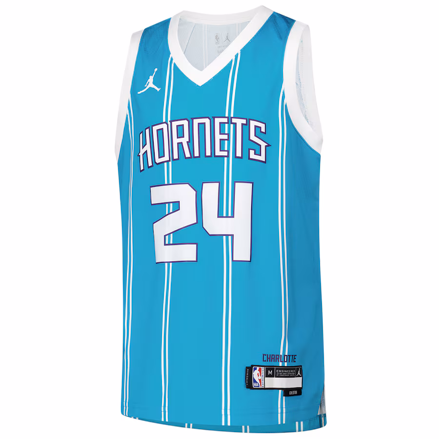 Brandon Miller, Maillot Swingman pour la jeunesse des Charlotte Hornets - Édition Icône - Teal