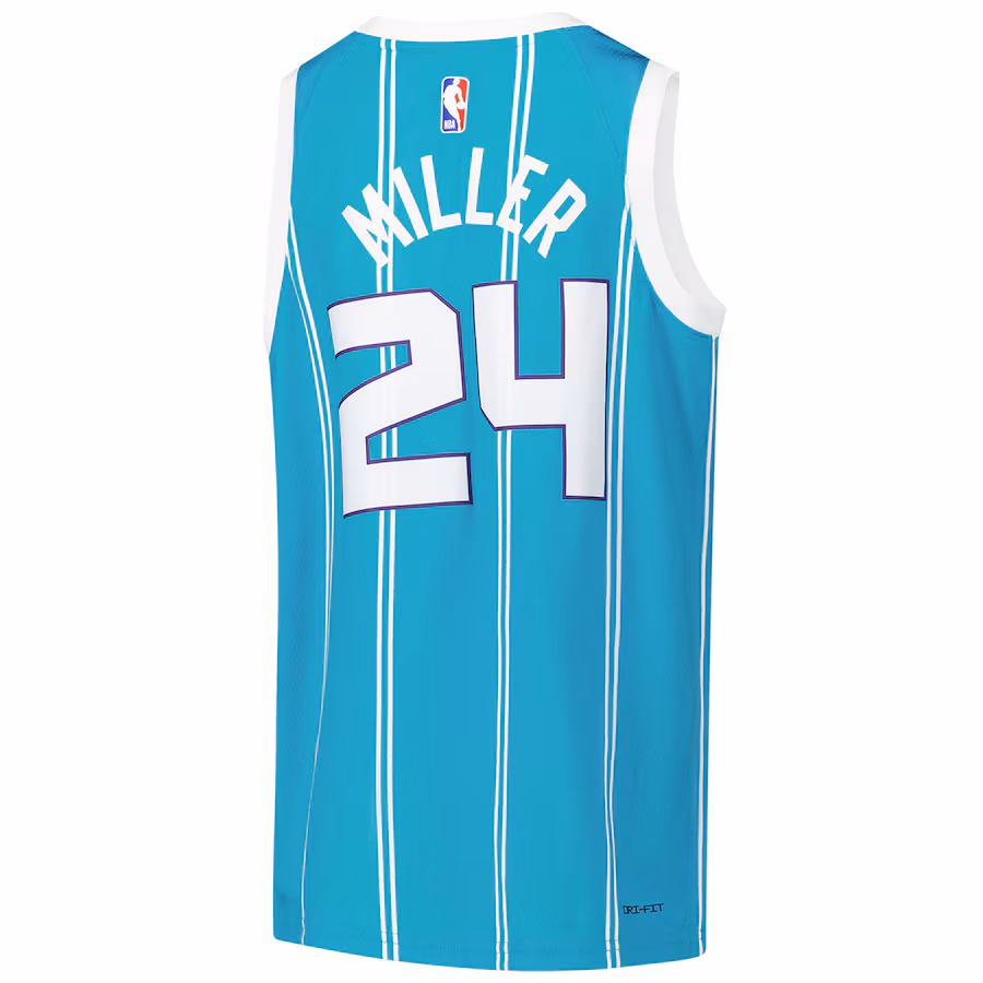 Brandon Miller, Maillot Swingman pour la jeunesse des Charlotte Hornets - Édition Icône - Teal