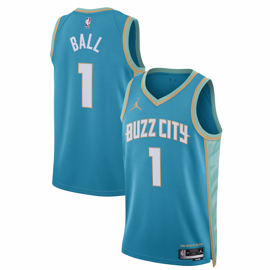 Canotta Basket LaMelo Ball Charlotte Hornets 2023/24 City Edition Jordan