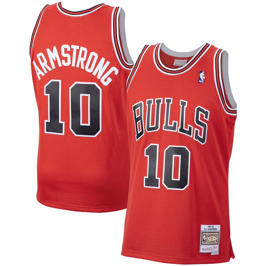 B.J. Armstrong Bulls Trikot 1990-91 - Mitchell & Ness HWC Authentic