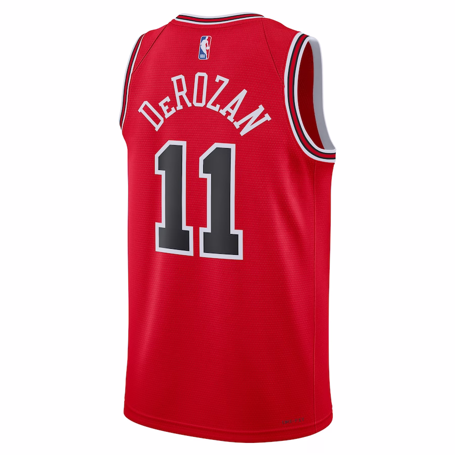DeMar DeRozan Maglia Swingman unisex dei Chicago Bulls - Edizione Iconica - Rosso