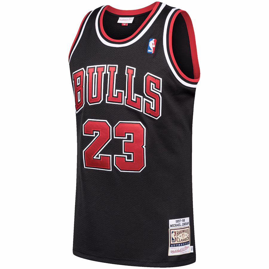 Michael Jordan Chicago Bulls Mitchell & Ness 1997/98 Hardwood Classics Jersey - Schwarz