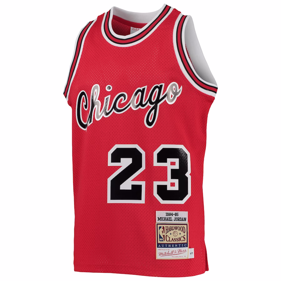 Michael Jordan Maillot des Hardwood Classics 1984/85 pour la jeunesse des Chicago Bulls Mitchell & Ness - Rouge