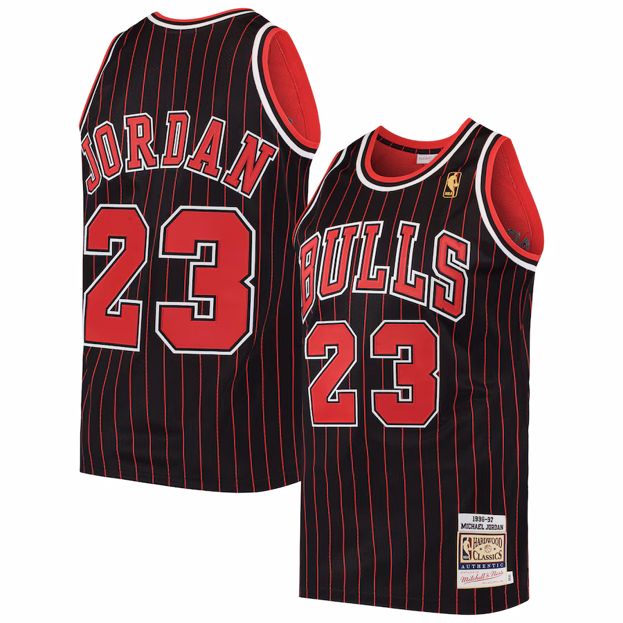 Michael Jordan Chicago Bulls Mitchell & Ness 1996/97 Hardwood Classics Jersey - Schwarz