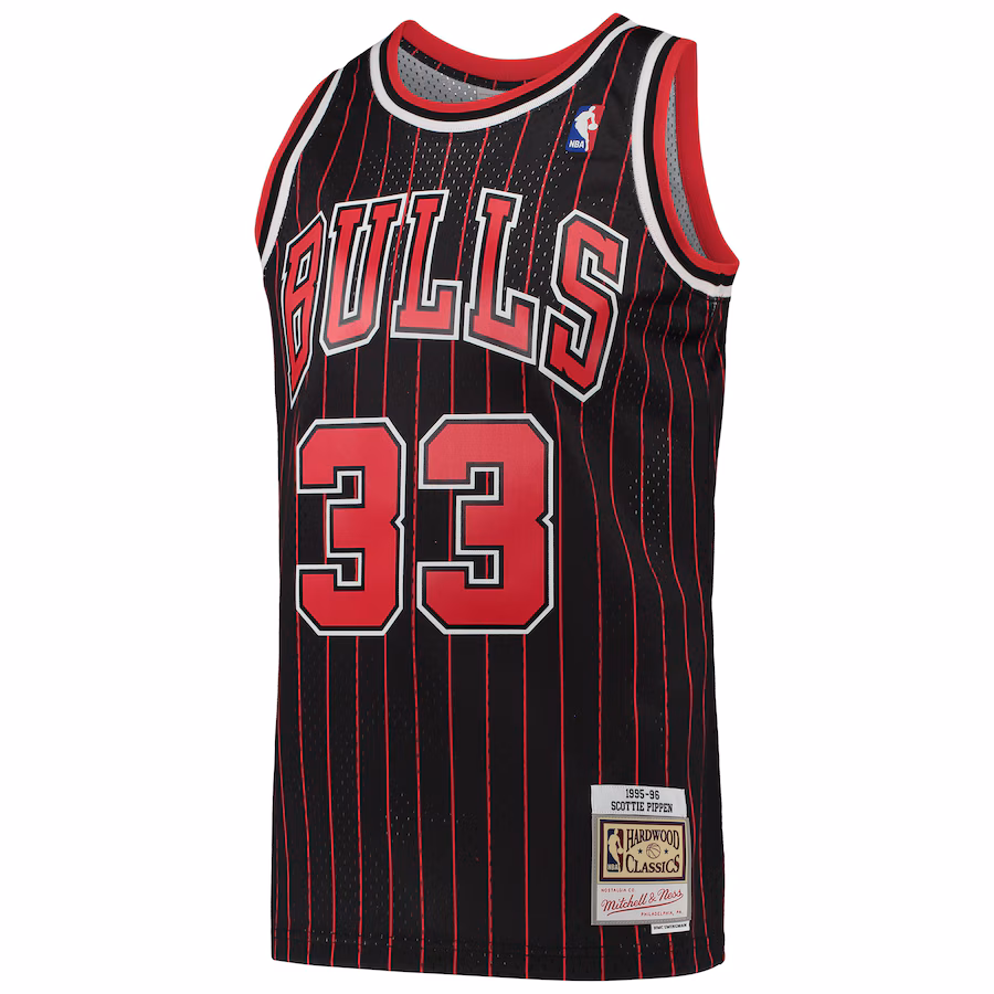 Scottie Pippen Chicago Bulls Mitchell & Ness Hardwood Classics Swingman-Jersey - Schwarz