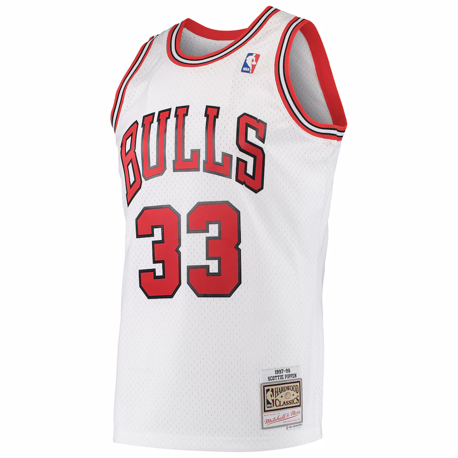 Scottie Pippen Maillot Swingman des Hardwood Classics des Chicago Bulls Mitchell & Ness - Blanc