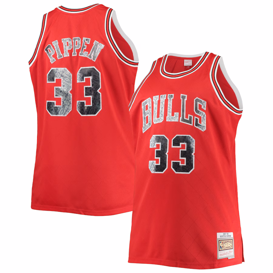Maglia Scottie Pippen Chicago Bulls Mitchell & Ness Big & Tall NBA 75° Anniversario Diamond Edition 1997/98