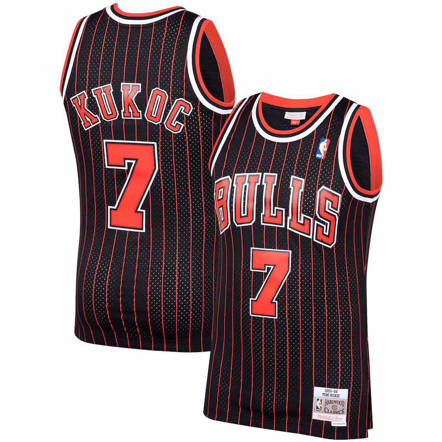 Toni Kukoč Maglia Swingman Hardwood Classics 1995/96 dei Chicago Bulls Mitchell & Ness - Nero