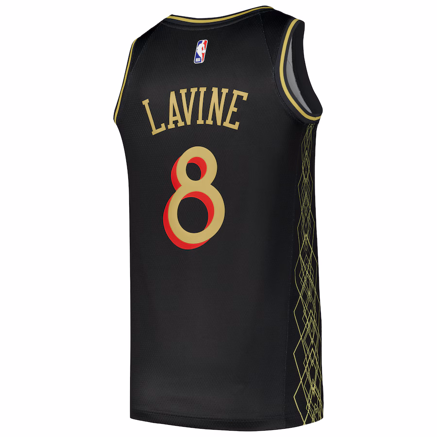 Zach LaVine Maillot du joueur Swingman Nike des Chicago Bulls - Édition Ville - Noir