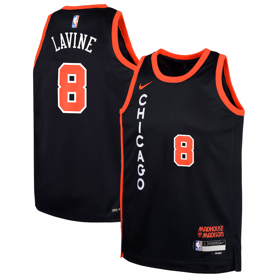 Zach LaVine Chicago Bulls Jugend Swingman Replica-Jersey - City Edition - Schwarz