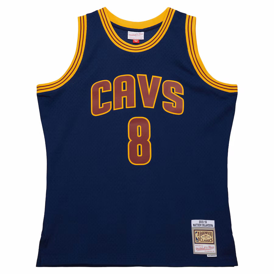 LeBron James Camiseta Swingman de los Hardwood Classics 2015/16 para jóvenes de los Cleveland Cavaliers Mitchell & Ness - Azul marino