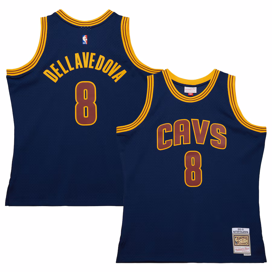 LeBron James Maglia Swingman Hardwood Classics 2015/16 per i giovani dei Cleveland Cavaliers Mitchell & Ness - Blu marinaio